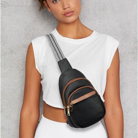 Leather Cross Body Sling Bag - Picture 1 of 6